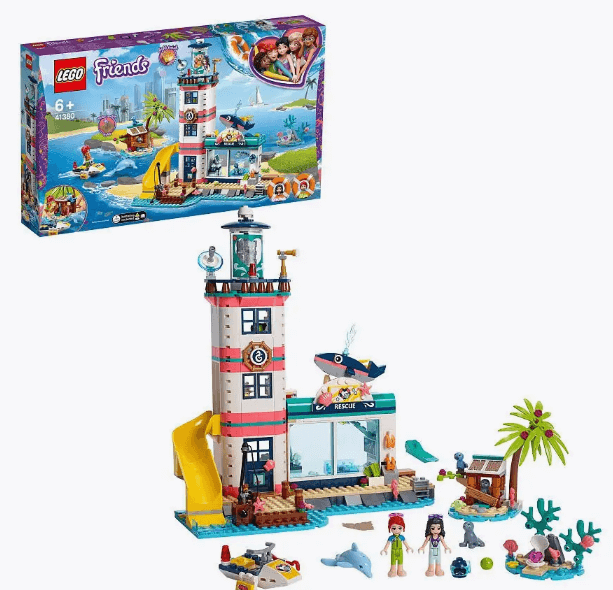 Конструктор LEGO Friends 41380 Спасательный центр на маяке /лодки, приключения, корабли