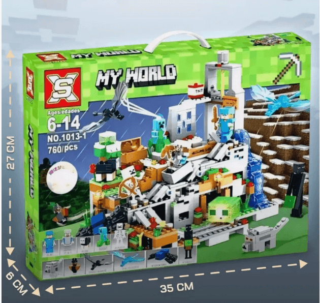 Конструктор майнкрафт ночник с подсветкой minecraft игрушки