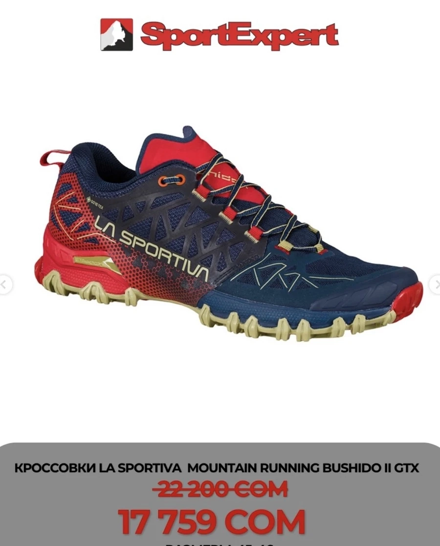 КРОССОВКИ LA SPORTIVA MOUNTAIN RUNNING BUSHIDO II GTX