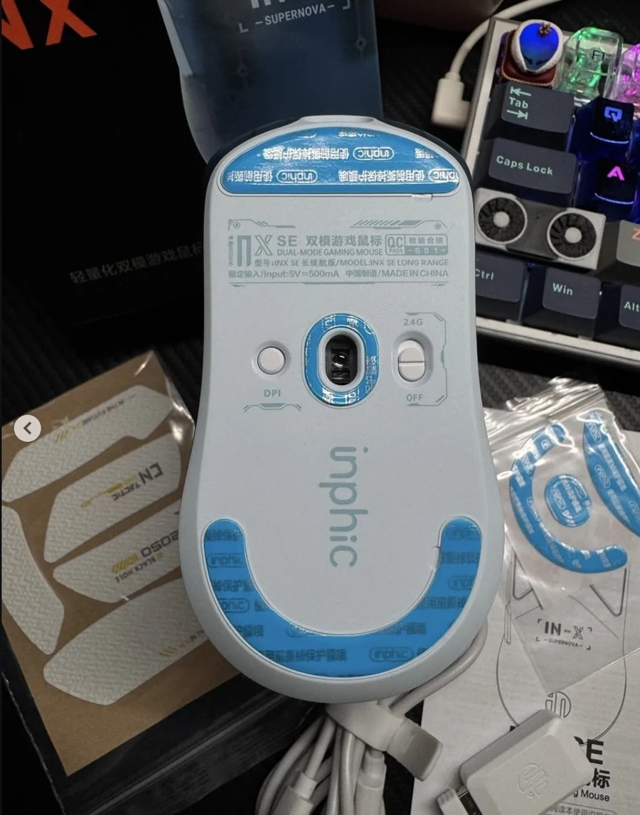 Игровая мышь Inphinic INX SE (Blue Transparent)