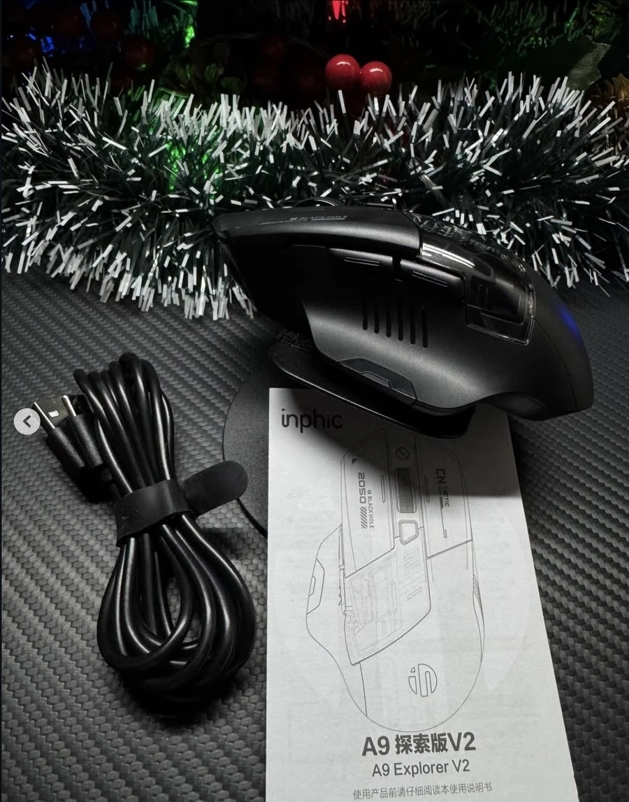 🎮 Inphic A9 Explorer V2 Black Edition — универсальная мышь для побед и комфорта