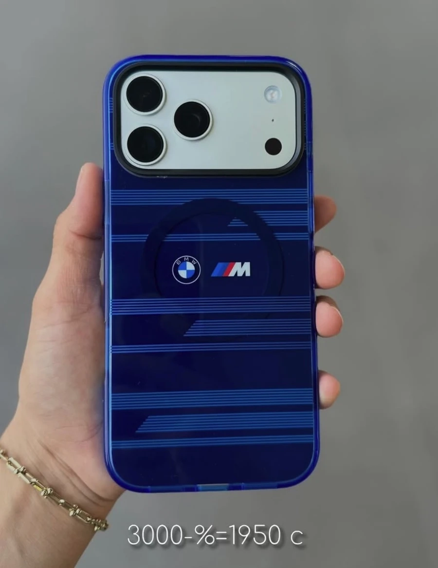 Синий чехол для смартфона в стиле BMW
