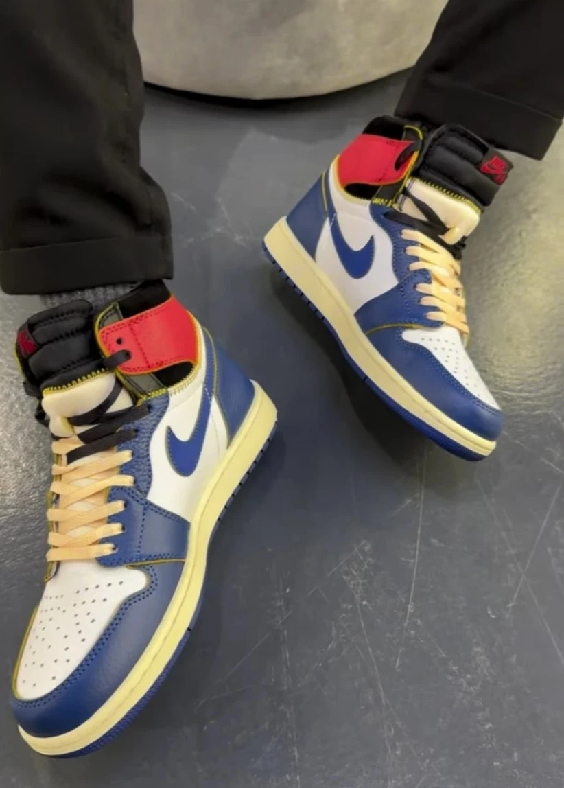 Мужские кроссовки UNION LA x AIR JORDAN 1 RETRO HIGH ‘ Storm Blue ‘