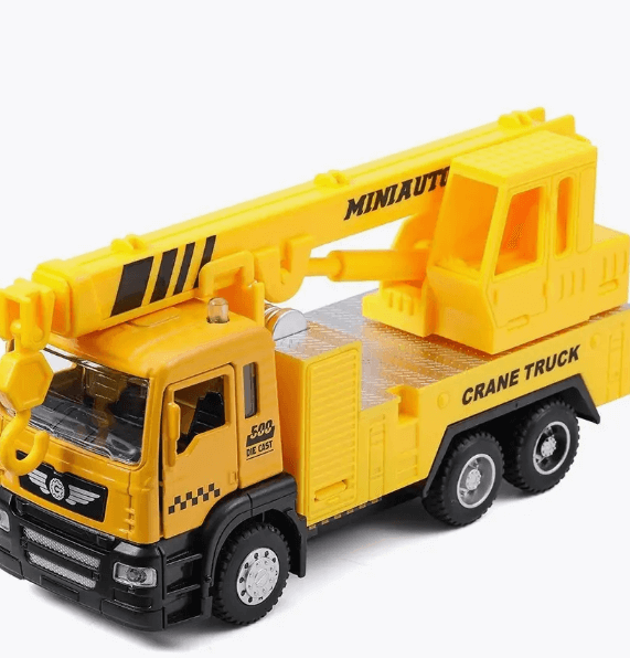 Игрушка детская машинка металлическая модель Автокран 1:50
