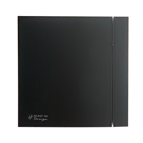 Вентилятор накладной SILENT-100 CRZ MATT BLACK DESIGN-4C (таймер)