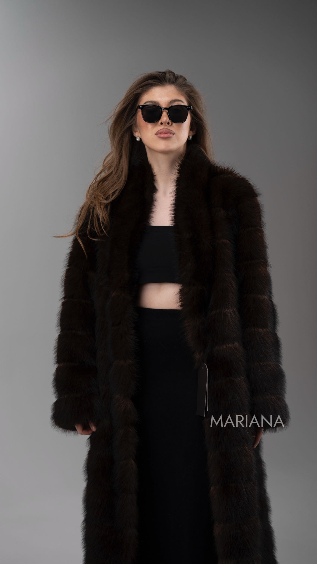 Шуба MARIANA темно-коричневый
