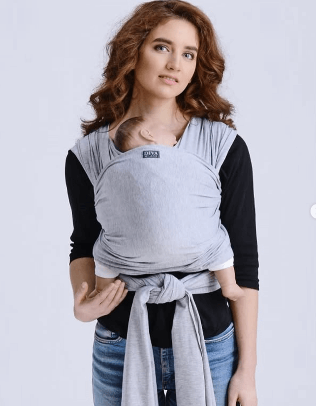 Трикотажный слинг с рождения Diva Stretchy, Grey