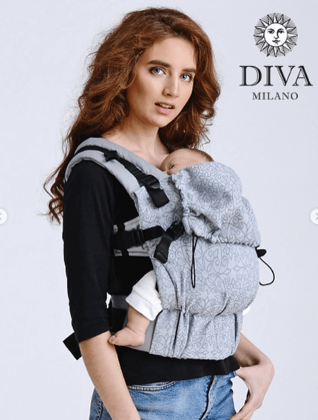 Эрго-рюкзак Diva Milano Simple One Argento