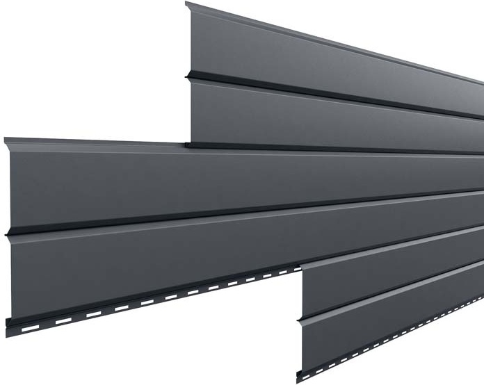 Панель сайдинга 405x26 см, серый