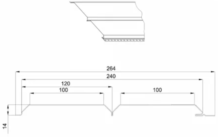 Панель сайдинга 405x26.4 см, белый