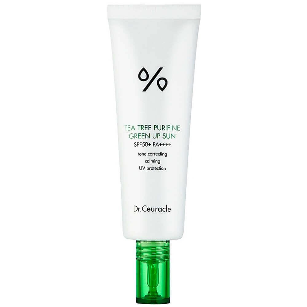 Солнцезащитный крем для проблемной кожи Dr.Ceuracle Tea Tree Purifine Green Up Sun SPF50+ PA++++ 50мл