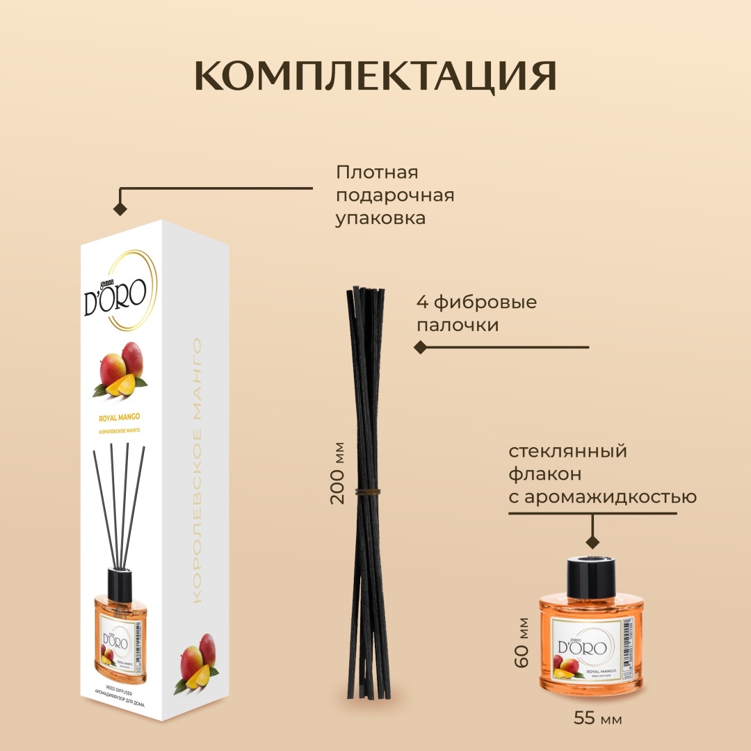 Диффузор Gamma D'ORO Королевское манго 55 мл