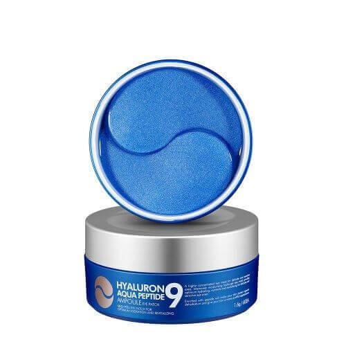 Увлажняющие гидрогелевые патчи с пептидами Medi-Peel Hyaluron Aqua Peptide 9 Ampoule Eye Patch 60 шт (30 пар).