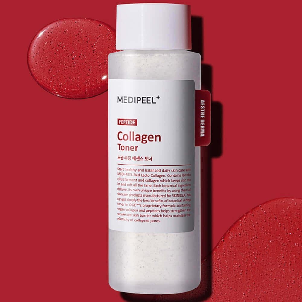 Успокаивающий тонер с коллагеном MEDIPEEL Red Lacto Collagen Soothing Essence Toner 200мл