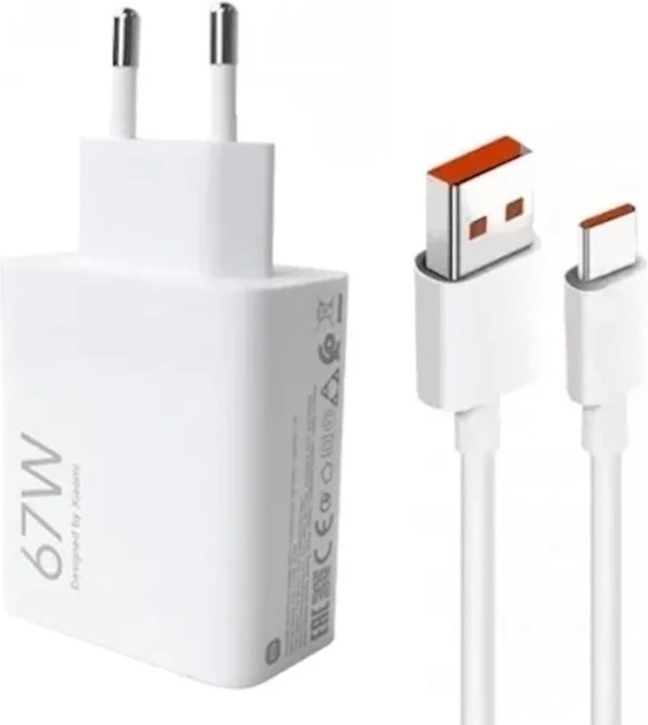 Зарядное устройство Xiaomi MDY-12 ES 67W USB Type-C, USB белый