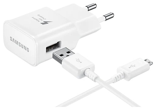 Зарядное устройство Samsung EP-TA20EWEUGRU micro USB белый