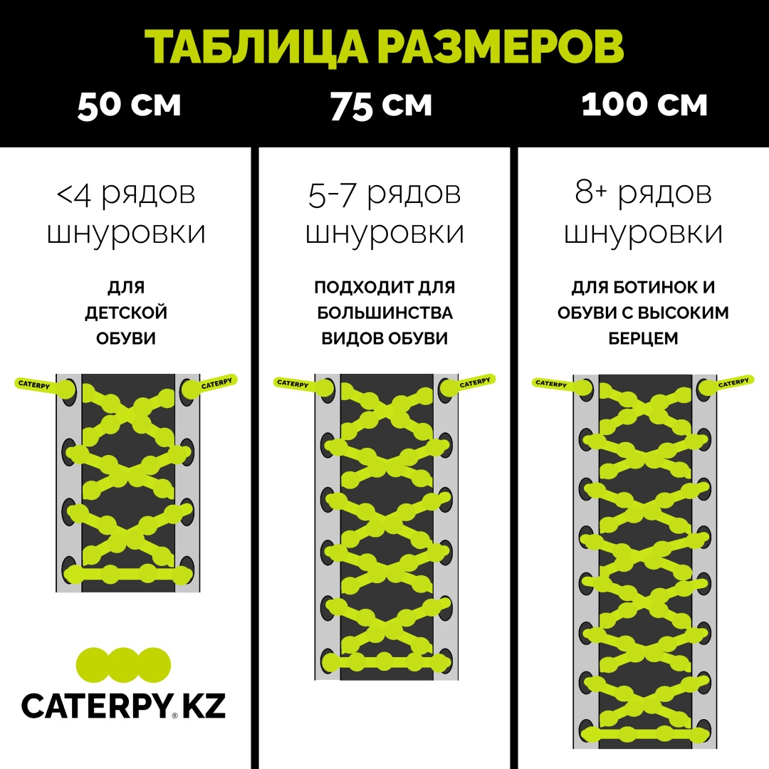 Шнурки Caterpy CPPAT-75 мультиколор 75 см
