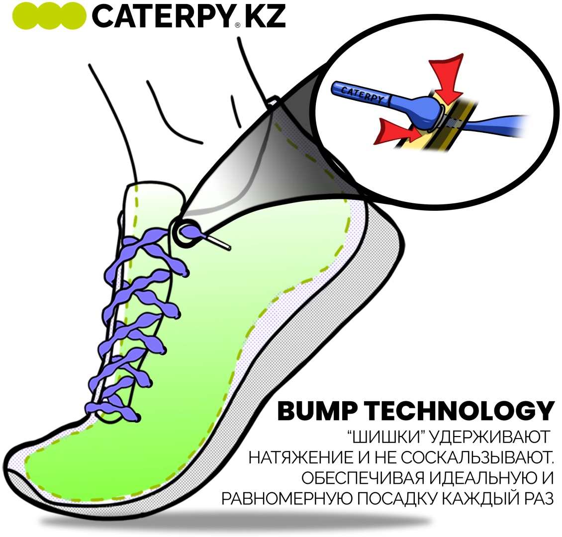 Шнурки Caterpy CPGM-75 темно - серый 75 см