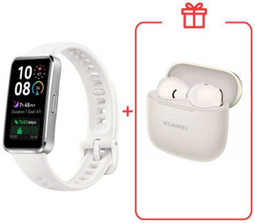 Фитнес-браслет Huawei Band 10 белый + подарок