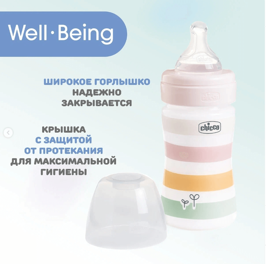 Бутылочка для ежедневного кормления Well-Being 250мл