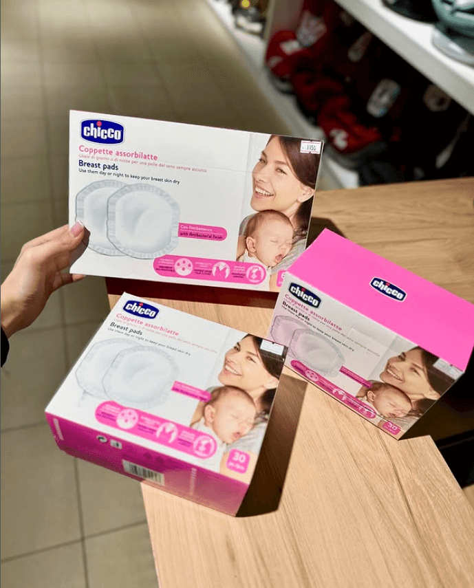 Антибактериальные вкладыши для защиты груди от Chicco 30шт