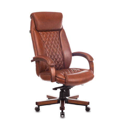 Кресло руководителя Бюрократ T-9924WALNUT светло-коричневый