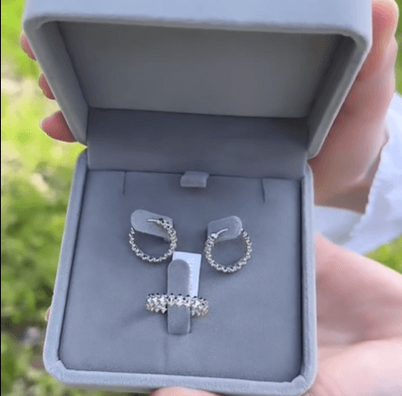 круглые серьги с кольцом из Серебра 925 Отличное качество