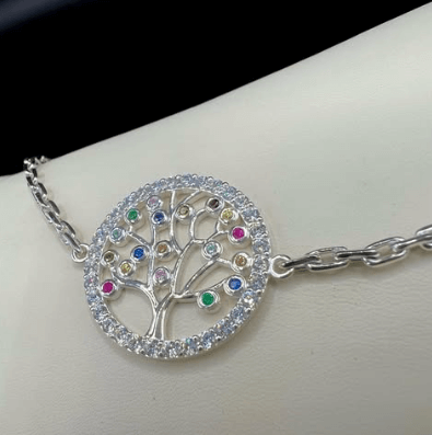 Все серебро 925 пробы, цирконы Браслеты