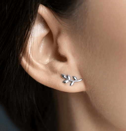 Серги гвозди Серьги клаймберы Серебро 925 пробы