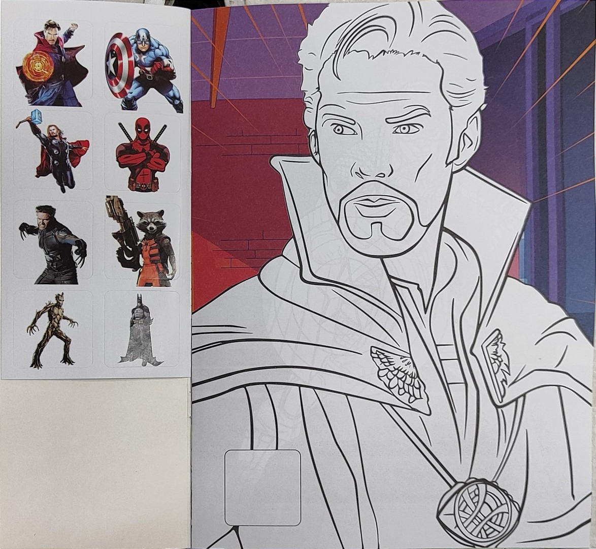 Раскраска Marvel 114470174