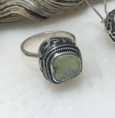 Кольцо  с натуральной бирюзой💚Серебро