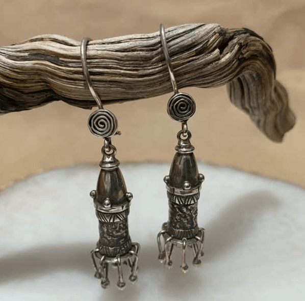 Серьги Серебро с интересным дизайном