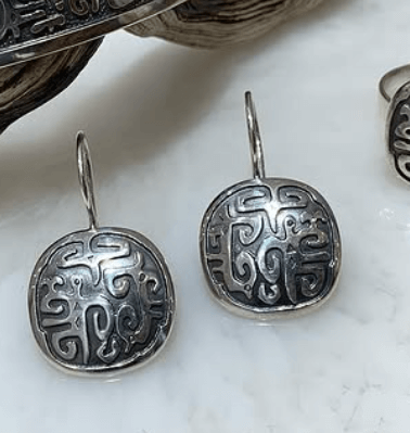 Серьги  Эксклюзивные и стильные Серебро