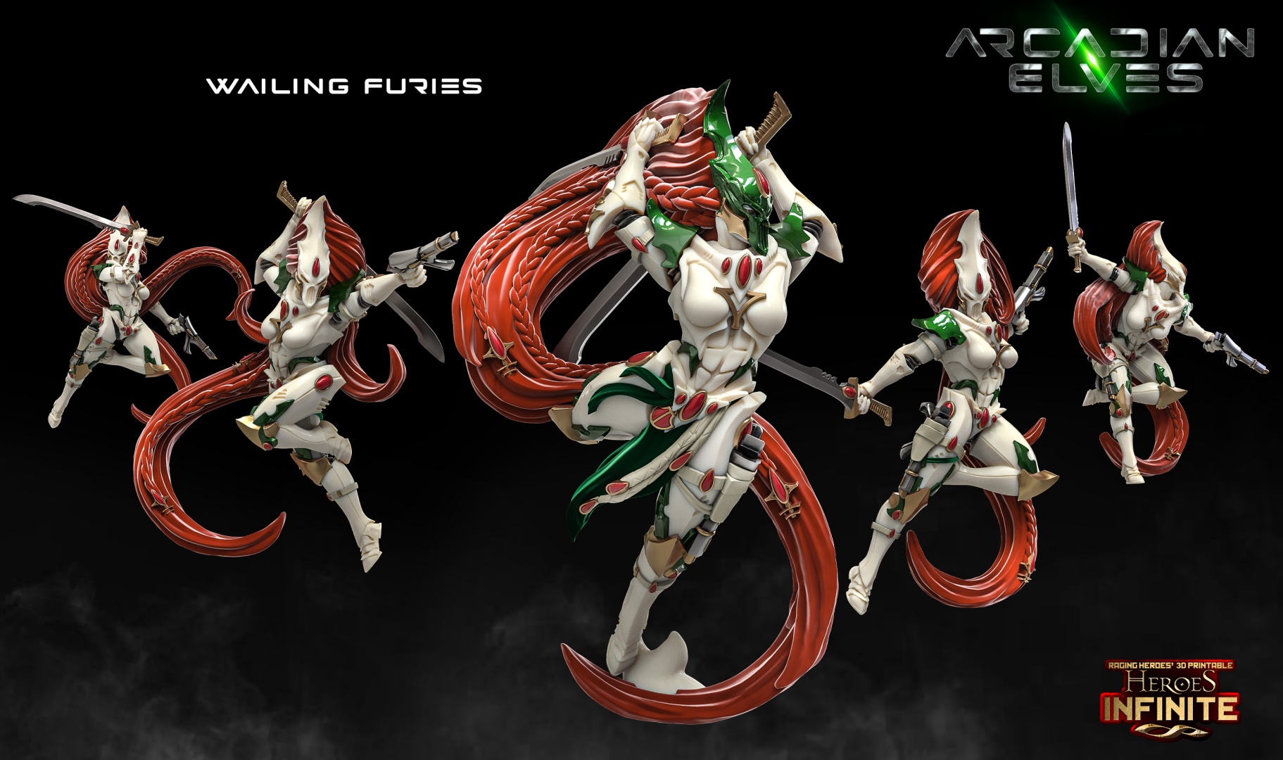 Набор миниатюр Warhammer 40000 Aeldari Howling Banshees