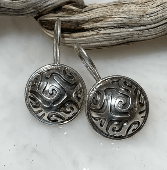 Сережки из серебра в этно стиле