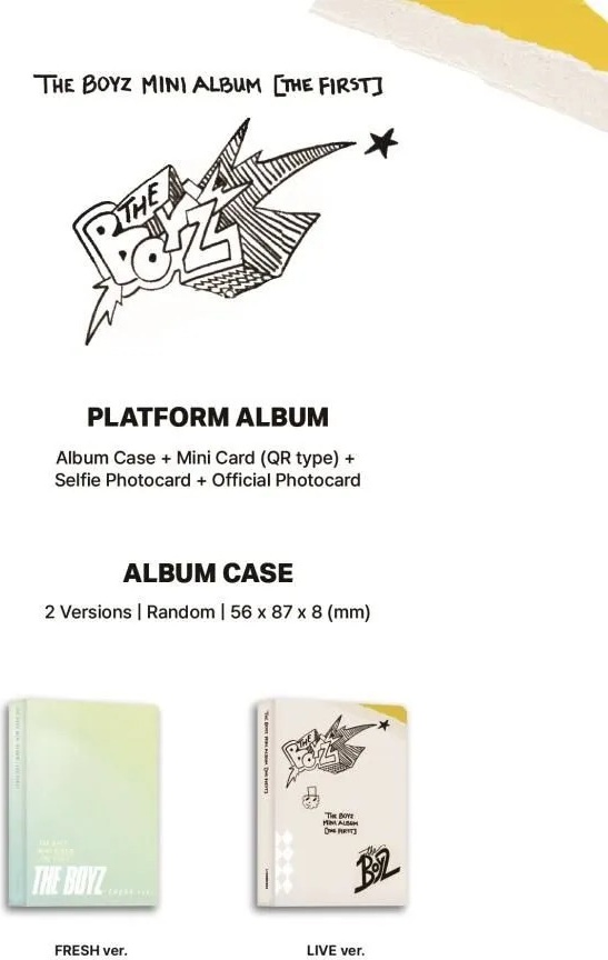 Музыкальный диск IST Entertainment THE BOYZ - THE FIRST Debut Mini Album PLATFORM RANDOM Version