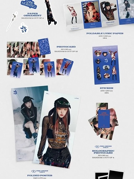 Музыкальный диск KCRUSH YENA - GOOD MORNING 3rd Mini Album RANDOM Version