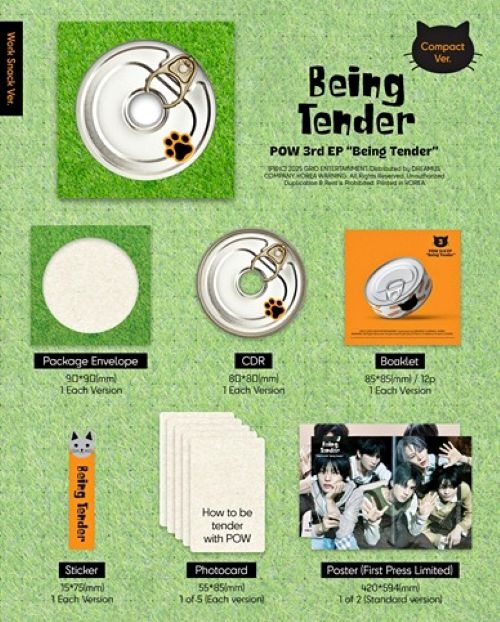 Музыкальный диск POW - BEING TENDER 3rd Album COMPACT RANDOM Version