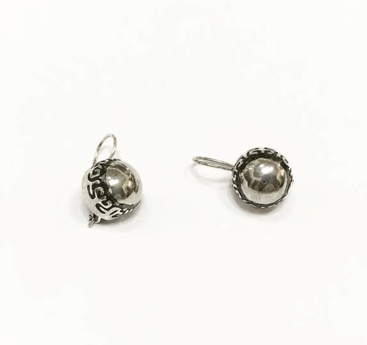 Серьги из серебра в  национальном стиле ethno silver