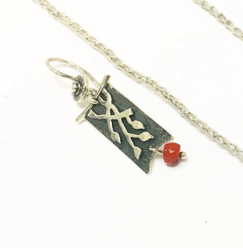 Серьги из серебра в этно стиле