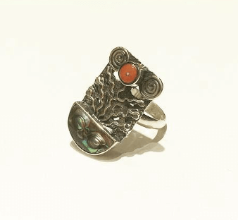 Кольцо из серебра с натуральным камнем  / ethnostyle / silver / handmade / bishkek