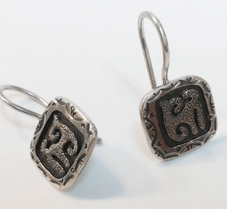 Серьги из серебра / украшения из серебра / silver / jewelry / ethno style / bishkek  / kyrgistan