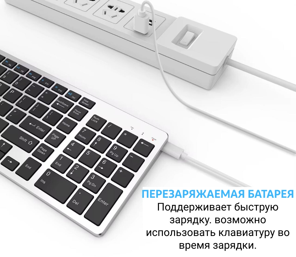 Клавиатура Alphahub BK348 серый