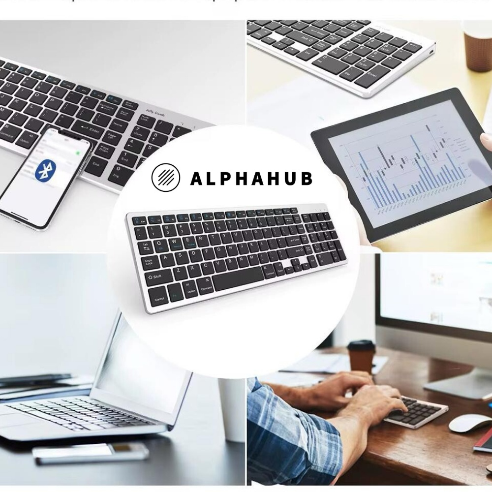 Клавиатура Alphahub BK348 серый