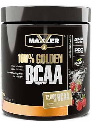 Maxler 100% Golden BCAA Клубника 210 г