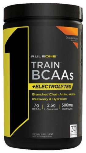 Rule 1 Train BCAAS + Electrilytes Апельсиновый Взрыв 450 г