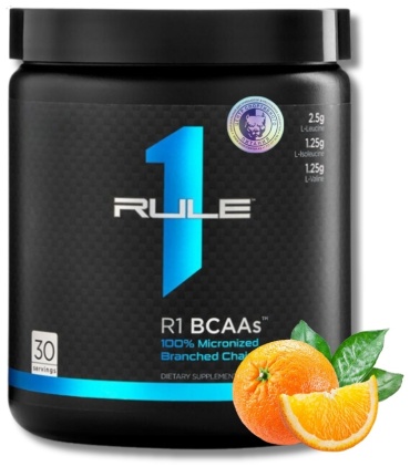 BCAA Rule 1 BCAAs апельсин 220 г