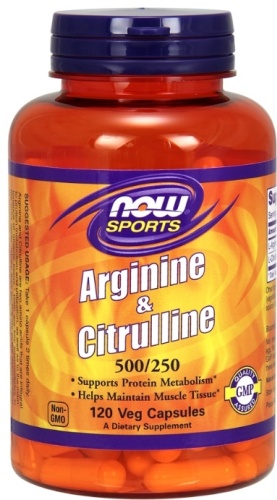 NOW Arginine Citrulline 500/250 нейтральный 90 г