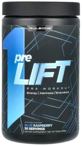 Предтренировочный комплекс Rule 1 Rule One Proteins, preLIFT Pre-Workout, Blue Raspberry Blue Raspberry 450 г