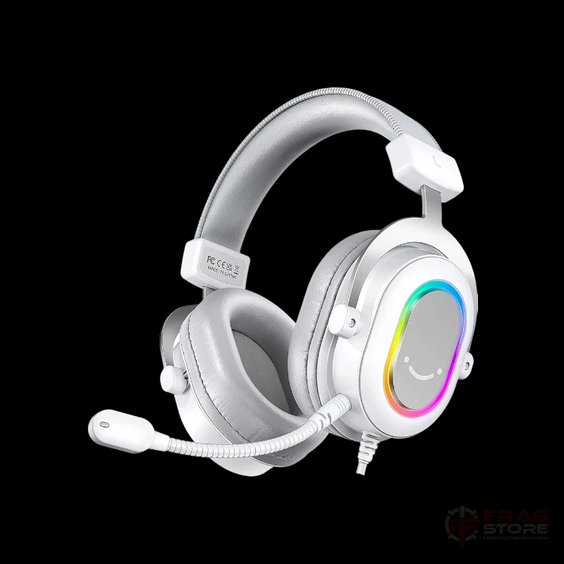 Белые наушники Fifine Ampligame H6